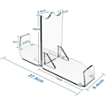 Miniatyrbilde 3 av 5: Lys Saber Stativ Skrivebord Dobbelbladet Lys Saber Display Holder Akryl Lys Saber Hilt Stativ Skrivebord