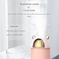 Miniatyrbilde 2 av 3: 300ml Luftfukter med 2 Justerbare Tåkemoduser USB Bærbar Luftfukter Automatisk Avstenging og Fargerikt Nattlys (rosa)