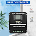 Miniatyrbillede 4 af 5: PWM 12V 24V 36V 48V AUTO Solpanel Ladecontroller Solar PV Batterioplader med LCD MPPT Solar