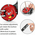 Miniatyrbillede 4 af 5: 300db Super Toghorn 12v 300db Super Toghorn Til Lastbiler SUV Bil Båd Elektrisk Horn Motorcykler Højt Toghorn