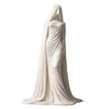 3D Enigmatisk Maskerad Damstaty Figur, Abstrakt Mystisk Kvinnoskulptur A
