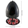 Miniatyrbilde 4 av 5: Telysovn for oppvarming, telysvarmer, svart metall telys romvarmer for H
