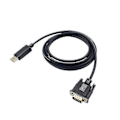 Miniatyrbillede 1 af 4: 1 Dp Til Vga Kabel Sort