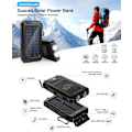 Miniatyrbillede 2 af 5: Solar Oplader 20000mAh Power Bank - Trådløs Bærbar Oplader 2A USB C Hurtig Opladning Ekstern Batteripakke til Telefoner Tablets