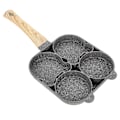 Miniatyrbillede 1 af 2: 1 stk 4 huller stegepande non-stick omelet pandekage maker køkken madlavningsværktøj