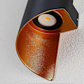 Miniatyrbillede 4 af 5: Moderne Indendørs Væglampe 10w Udendørs Spiral Op Ned Metal 3000k Varm Hvid Led (sort)