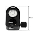 Miniatyrbillede 5 af 5: 12 mm vaterpas med holder, passer til 12 mm diameter mini prisme GPS-stang, vaterpas til GPS