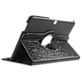 Miniatyrbillede 2 af 3: Sort Litchi Læder 360 Graders Roterende Stand Case Til Samsung Galaxy Tab 4 10.1 T531 T530 T535