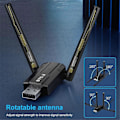 Miniatyrbillede 5 af 5: 150M Bluetooth 5.3 Adapter Driverfri USB Bluetooth Dongle Adaptador