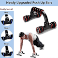Miniatyrbillede 5 af 5: Push Up Stænger - Hjemmetræningsudstyr Pushup Håndtag + Polstret Skumgreb