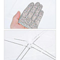 Miniatyrbilde 3 av 4: 6 stk. Pop-up Matnett Deksel Telt Gjenbrukbar Sammenleggbar Anti Flue Mygg Paraply Matnett Beskytter F