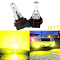 Miniatyrbillede 1 af 4: H11 H8 H16 80w 4000lm 3000k Gul Tech LED Tågelygter Pærer Kit