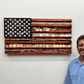 Miniatyrbild 2 av 5: Handgjorda Flagga Utmaningsmynt Display Rack Personlig Myntsamlingshylla Födelsedagspresent