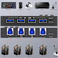 Miniatyrbilde 5 av 5: USB 3.0 Switch 4 Datamaskiner, 4 Porter USB Switch Velger for Tastatur Mus Switch Skriverdeler