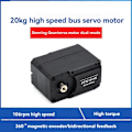 Miniatyrbillede 2 af 5: Bus Servo Motor 20kg.cm Højt Drejningsmoment 360 Graders Magnetisk Encoder Seriel Bus Servo til Robotter DIY