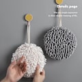 Miniatyrbilde 5 av 5: Mikrofiber Håndklær, 2 Grå, Hvite Chenille Mikrofiber Håndklær Kan Brukes På Kjøkkenet Og Badet, Svært Absorberende Og Tørker Hendene Umiddelbart