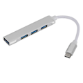 Miniatyrbild 5 av 5: 4-portars USB-hubbar Strömförsörjning Ingen Extern Grå1st