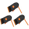 Pikkukuva 1 / 5: 3x Led Polkupyörän Takavalot Ip65 Vedenpitävä Mtb Pyörän Lamppu Usb Ladattava Turvavaroitus Pyöräily Takavalo Led Ajovalo Takalamppu