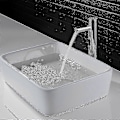 Miniatyrbillede 3 af 5: Elektronisk håndvaskarmatur, armatur med automatisk vandsensor (kold)
