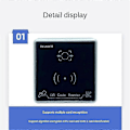 Miniatyrbilde 3 av 5: QR-kode Leser Vanntett RFID Kortleser Adgangskontroll Kortleser Wiegand 26/34/66BIT Utgang Støtter CPU/IC/M1 Kort