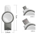 Miniatyrbillede 5 af 5: Bærbar Apple Watch-oplader, trådløs magnetisk rejseoplader til Apple Watch med USB A- og USB C-stik