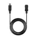 Miniatyrbillede 3 af 5: 1,5 m Mini USB B 5-pin Han til Hun Forlængerkabel Ledning Adapter Sort