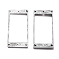 Pikkukuva 3 / 5: 2 kpl Humbucker-mikrofonirengas Metallinen kaareva pohjakehys LP PRS -kitaran osille