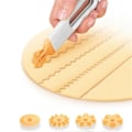Miniatyrbilde 1 av 5: Dumpling-kjeksrulle, kjeksrullende kutteblad, deigsirkelkutter, trekknett, hjul, gave, spise- og bartilbehør, baking, bakverk