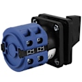 Miniatyrbillede 3 af 5: AC660V 25A 2-polet 3-positions momentan omskifter blå+sort