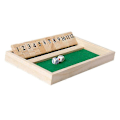 Miniatyrbilde 2 av 5: Shut the Box Spill Trebrett Nummer Drikke Terning Leke Tradisjonelle Spill