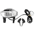 Miniatyrbillede 1 af 4: 60v Angel Eyes LCD Lyshastighedsdisplay Batteri Horn Forlygtekontakt Nøgle til Citycoco El-Scooter