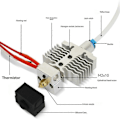 Miniatyrbillede 1 af 5: 3D Printer Hot End Kit til Ender-3 Neo/V2 Neo/Max Neo Hotend 24V 40W Termistor 0.4mm Dyse