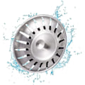 Miniatyrbilde 3 av 5: Annet vasketilbehør 2 stk. kjøkkenvaskpropp i rustfritt stål - Universal kjøkkenvasksil (diameter: 79,3 mm), vaskpropp med 18 spor, A