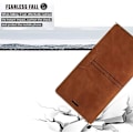 Miniatyrbillede 5 af 5: Etui til iPhone 13 Pro Max med kortholder, brunt PU læder etui, flip wallet til Apple iPhone 6.7 tommer