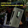 Miniatyrbilde 4 av 5: DAB/FM Bluetooth Radio Nødradio Innebygd 4500Mah Batteri Bærbar Solcelle Håndsveiv Radio Mottaker