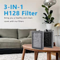 Miniatyrbilde 4 av 5: LV-H128 Erstatningsfilter Kompatibelt med LEVOIT LV-H128 Luftrenser, LV-H128 H13 True HEPA Erstatning