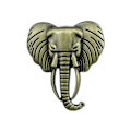 Miniatyrbilde 4 av 5: Elefant Hode Skapsknapp Lang Neseknapp For Sengeskap Dekorativ Skuffeknapp Slitesterk Og Praktisk