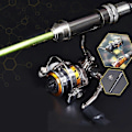 Miniatyrbillede 2 af 5: POWER Fuld Metal Mini Små Spinnende Hjul Karpe Tømmerflåde Fiskehjul Fiskegrej