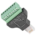 Miniatyrbillede 4 af 4: 8P8C Ethernet RG-45 Han Til Terminal 8 Pin Digital Adapter Konverteringshoved