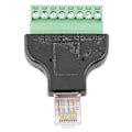 Miniatyrbillede 1 af 4: 8P8C Ethernet RG-45 Han Til Terminal 8 Pin Digital Adapter Konverteringshoved
