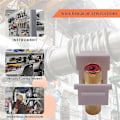 Miniatyrbilde 4 av 5: 5-Pakning RCA Keystone Jack Innsettingskontakt Sokkel Hunn Snap-in Adapter Port Gullbelagt Inline Coup