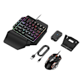 Miniatyrbilde 1 av 5: Mixpro Sett Mobilspill Tastatur Og Mus Adapter, Pubg/call Of Duty Kontroller Konverter Kablet/trådløs For Android/(ios Mindre Enn 13.4)