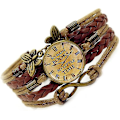 Miniatyrbillede 3 af 4: 2 stk. dameur, retro quartz ur, vintage armbåndsur, armbåndsur, urarmbånd