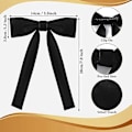 Miniatyrbillede 2 af 5: 2 Pakke Western Slips Til Mænd Kentucky String Tie Clip On Bow Ties Colonel Sanders Sort Cowboy Bow Tie Party Sort One Size 2-18-Good-Yvan