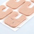 Miniatyrbillede 2 af 5: 120 stk. U-formede Filt Callus Pads Metatarsal Pads Fodpuder