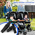 Miniatyrbillede 4 af 5: 3 stk. Koblingsindsats til klapvogne for at lave YOYO om til barnevogn med klapvognsforbindelsesadapter