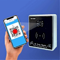 Miniatyrbild 1 av 5: QR-kodläsare Vattentät RFID-kortläsare Passerkontroll Kortläsare Wiegand 26/34/66BIT Utgång Stöd CPU/IC/M1-kort