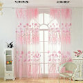 Miniatyrbillede 3 af 5: Glitter Blomst Blad Print Voile Gardiner Blyantfold Tynde Tyl Gardiner Panel Vinduesbehandling til Stue Piger Børneværelse