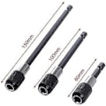 Miniatyrbillede 5 af 5: Forlængerstang Hex Skaft Top Adapter Bor, 3 stk. Slagtop Firkantmøtrik Driver Bit + 3 stk. 1/4 Hex Skaft Skruetrækker Bit Holder + 1 stk. 1/4 Hex