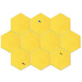 Miniatyrbild 1 av 5: 10-pack Anslagstavla Hexagon Filt Tavlor Anslagstavla Memotavla med 10 st Knappnålar, Dec